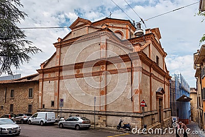 BERGAMO, ITALY - MAY 22, 2019: Roman Catholic monastery San Benedetto dedicated for the Saint Benedict of Nursia in Bergamo Editorial Stock Photo