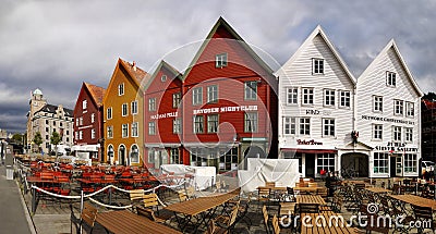 Bergen, Bryggen, Landmark, Norway Editorial Stock Photo