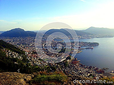 Bergen city Stock Photo