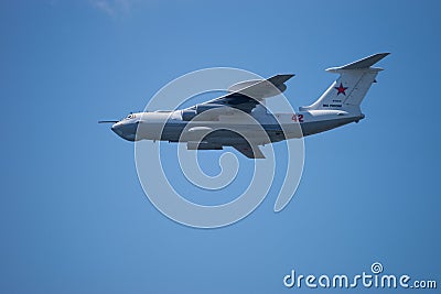 MOSCOW, RUSSIA - June 24, 2020: Russian Air Force A-50. Editorial Stock Photo