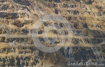 The Berkeley Pit is currently one of the largest Superfund sites Stock Photo