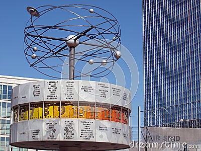 Berlin Alexanderplatz World Clock Editorial Stock Photo