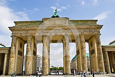 Berlin Brandenburg Gate Editorial Stock Photo