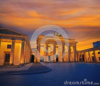 Berlin Brandenburg Gate Brandenburger Tor Stock Photo