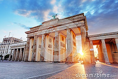 Berlin, Brandenburg gate, Germany Stock Photo