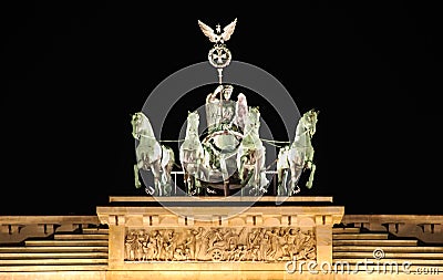 Berlin brandenburg gate quadriga Stock Photo