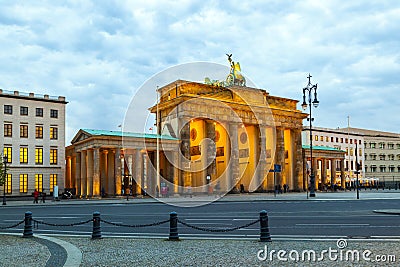 Berlin, Brandenburger Tor Editorial Stock Photo