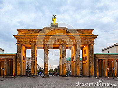 Berlin, Brandenburger Tor Editorial Stock Photo