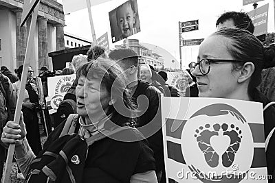 March for Life. Marsch fuer das Leben. Editorial Stock Photo