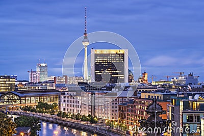 Berlin Cityscape Stock Photo