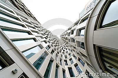 Upper West Atlas Tower- new skyscraper at tne Breitscheidplatz in West Berlin. Editorial Stock Photo