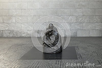 statue of mother holding his dead child in neue wache Editorial Stock Photo