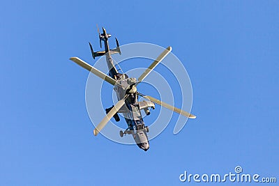 Military twin-engined attack helicopter Tiger, from Airbus Helicopters Editorial Stock Photo
