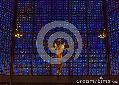 The Kaiser Wilhelm Church of Berlin Editorial Stock Photo