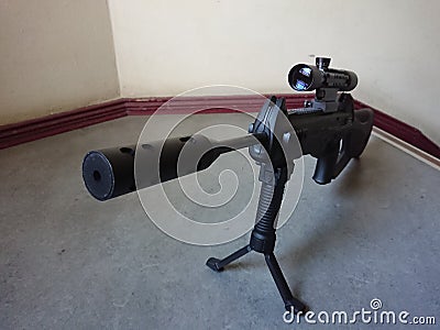 Beretta sniper rifle Editorial Stock Photo