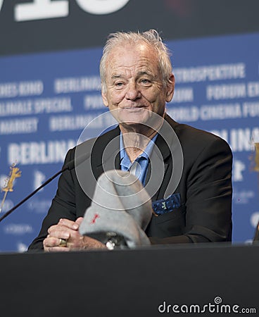 Bill Murray at the Berlinale Award Winners press conference Editorial Stock Photo