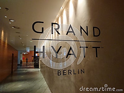 Grand Hyatt Berlin Hotel Editorial Stock Photo