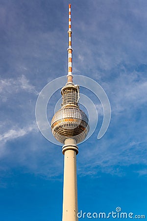 Berlin, Germany at the Fernsehturm Television Tower Editorial Stock Photo