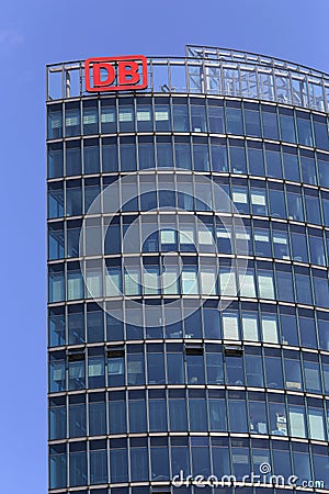 Berlin, Germany. The German Railways office building Editorial Stock Photo