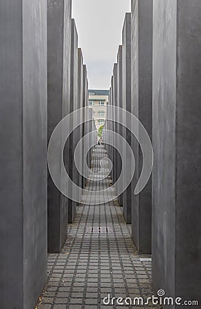 The Holocaust Memorial Berlin. Germany Editorial Stock Photo