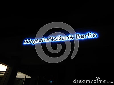 BBB Buergschaftsbank bank Editorial Stock Photo