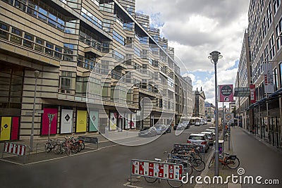 Architecture of buildings in the central part of Berlin Editorial Stock Photo