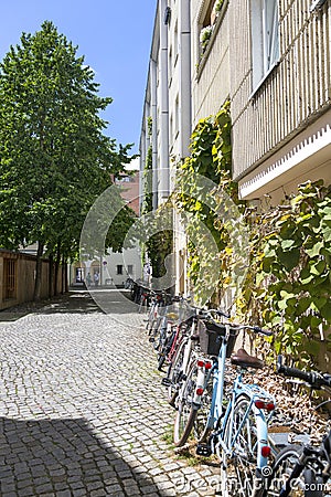 Architecture of buildings in the central part of Berlin Editorial Stock Photo