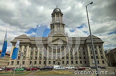 Architecture of buildings in the central part of Berlin Editorial Stock Photo