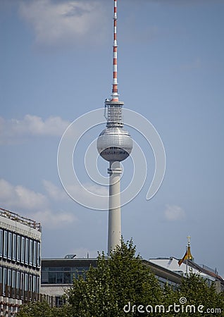 Berlin, Germany - 13 July 2023: Berlin Television Tower Editorial Stock Photo