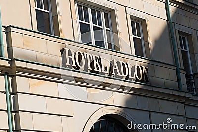 Hotel Adlon Kempinski in Berlin Editorial Stock Photo