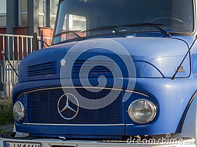 Mercedes vintage short-hood van Editorial Stock Photo