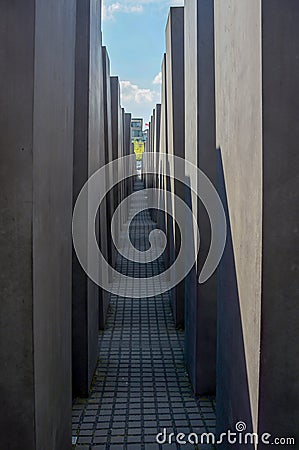 Berlin, Germany 05-11-2016 The Memorial to the Murdered Jews of Europe or Holocaust Memorial Editorial Stock Photo