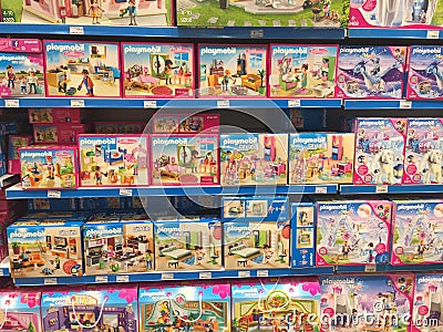 Playmobil toys for sale Editorial Stock Photo