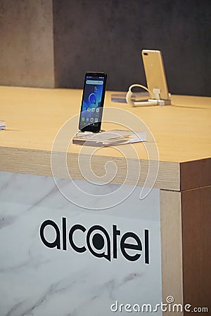 Alcatel smartphone Editorial Stock Photo