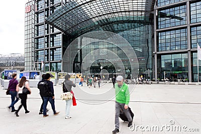 Berlin Hauptbahnhof station Editorial Stock Photo