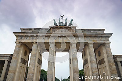 Berlin / Germany - 7/21/2015: Branderburg Gate - a historical building in the center of Berlin Editorial Stock Photo