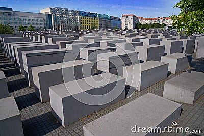 Berlin Holocaust Memorial to murdered Jews Editorial Stock Photo