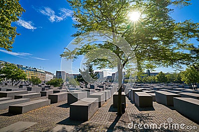 Berlin Holocaust Memorial to murdered Jews Editorial Stock Photo