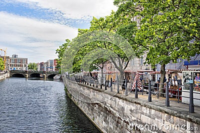 Berlin landscape along the river Editorial Stock Photo