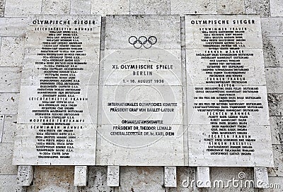Berlin olympic stadium Editorial Stock Photo