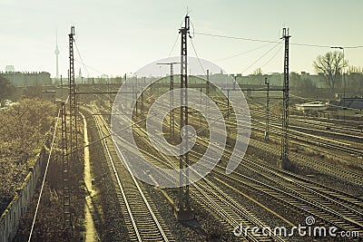 Berlin railways Stock Photo