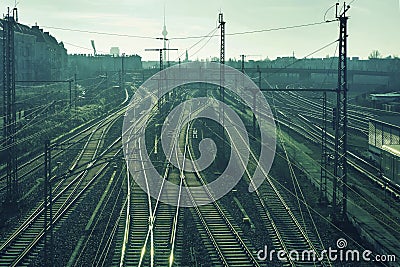 Berlin railways Stock Photo