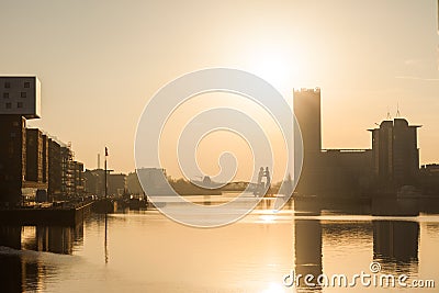 Berlin, River Spree at dawn Editorial Stock Photo