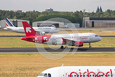 Berlin-Schoneveld AirBerlin Editorial Stock Photo