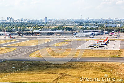 Berlin SchÃ¶nefeld SXF Airport Terminal aerial photo view Editorial Stock Photo