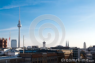 Berlin skyline Stock Photo