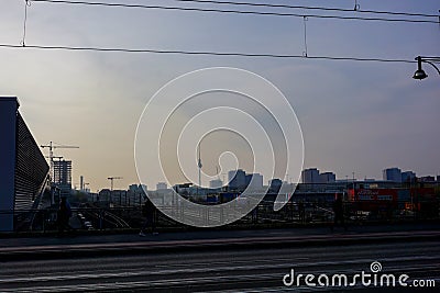 Berlin Skyline Editorial Stock Photo