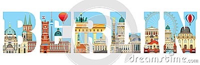 Berlin skyline vector 2 Vector Illustration