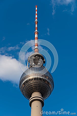 Berlin television tower dome Stock Photo
