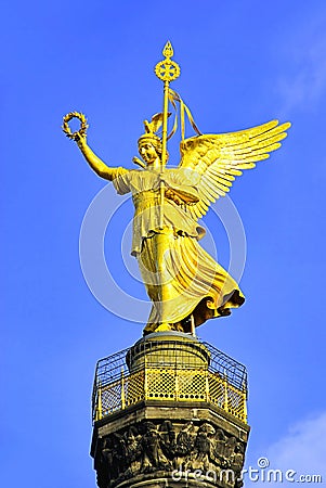 Berlin Victory Column Stock Photo